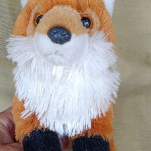 Wild Republic Cuddlekins Fox Plush Toy used, 35 cm with tail