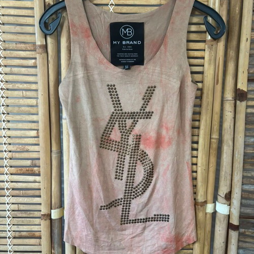 My Brand Tanktop Tie-Dye like new, size XS, beige and pink