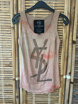 My Brand Tanktop Tie-Dye like new, size XS, beige and pink