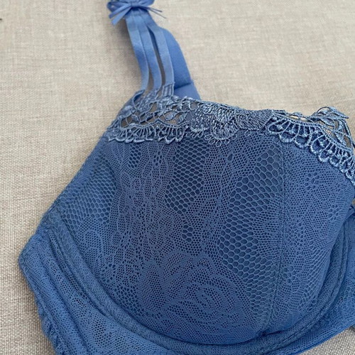 Luna dark sky blue balconet bra new, size 75C