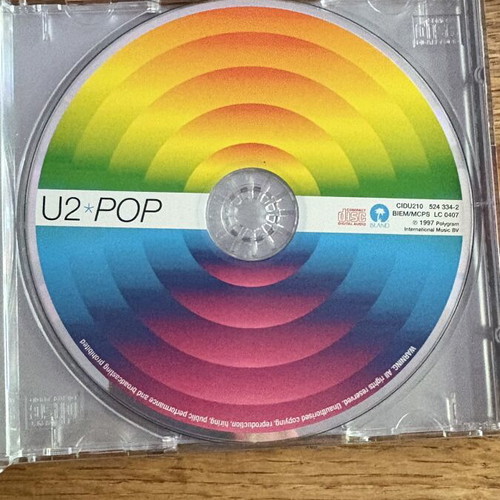 U2 Pop CD like new, 1997 studio album with rock and electronic elements