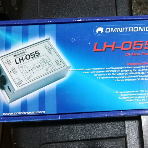 Passive DI box LH-055 Omnitronic new