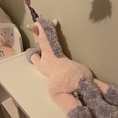 Unicorn plush large 70x40cm by Keel Toys used, excellent condition