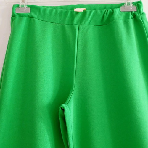 Women's high-waisted pants like new, green, one size