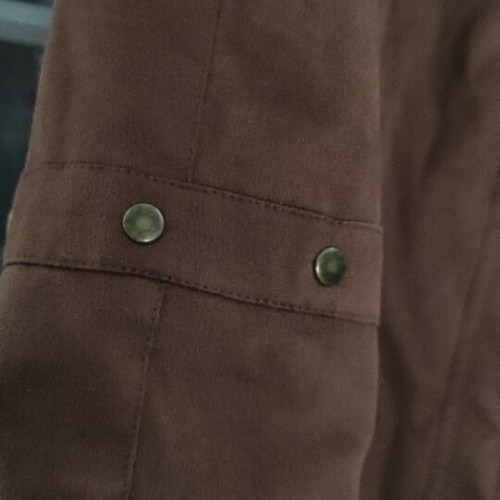 Vintage Panofori suede jacket with studs, like new, brown, XL
