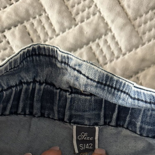 Denim shorts size Small like new, blue