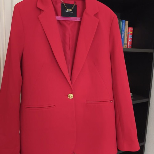 BSB Red Jacket Size 44 Like New With One Gold Button