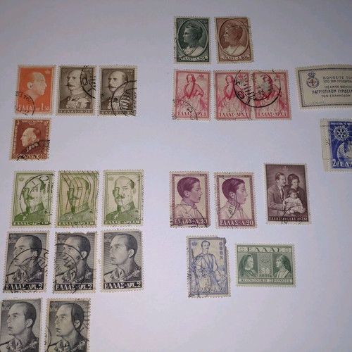 Stamp collection used, thematic
