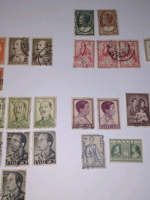 Stamp collection used, thematic