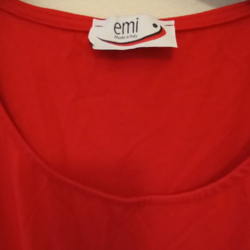 Makó dress size L like new, red and white