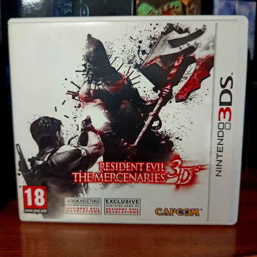 Resident Evil Mercenaries 3D Nintendo 3DS game like new, Greek edition