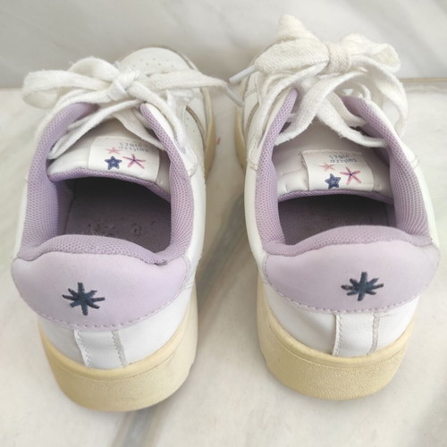 Zara girls' athletic shoes size 34 used, white and pink