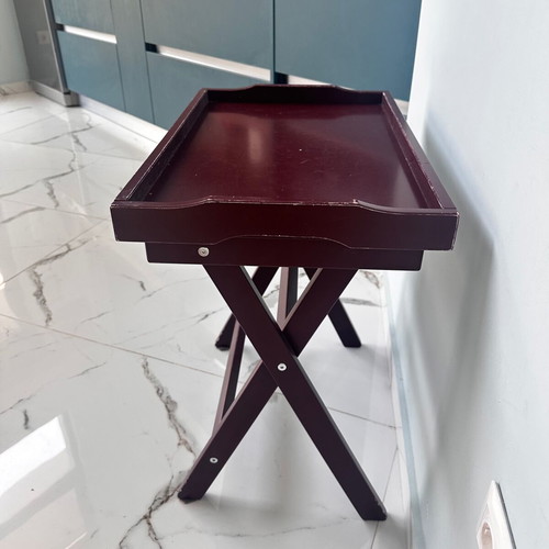 Serving tray table used, 58x38x58 cm