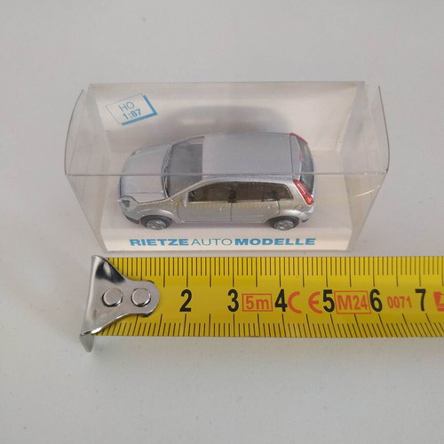 Ford Fiesta 2002 1:87 scale silver model by Rietze Automodelle