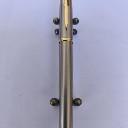 Parker IM Core Brushed Metal GT pen used