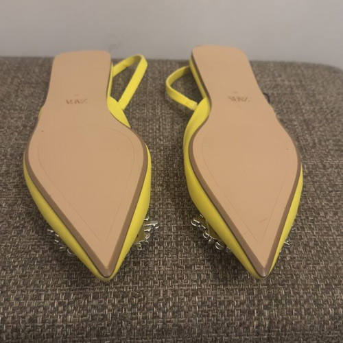 Zara ballerinas size 37 new, yellow