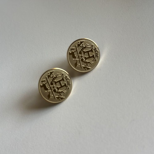 Earrings made of steel like new