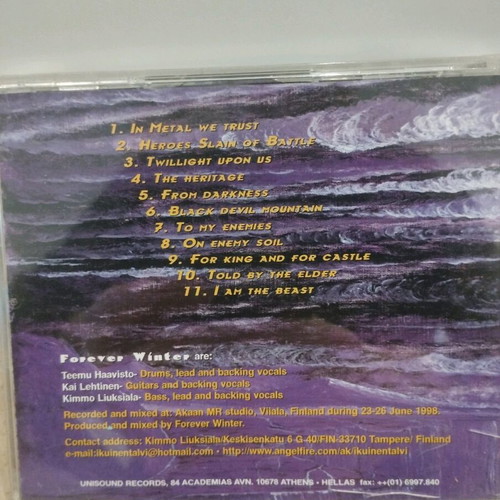 Forever Winter Revenge CD used, death metal