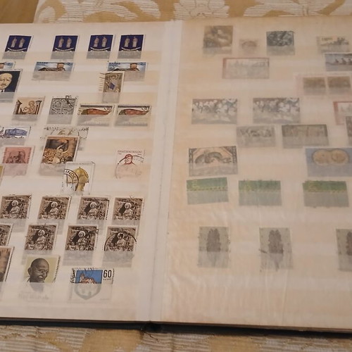 Classic Greek Stamp Album used, 1960s-70s collection