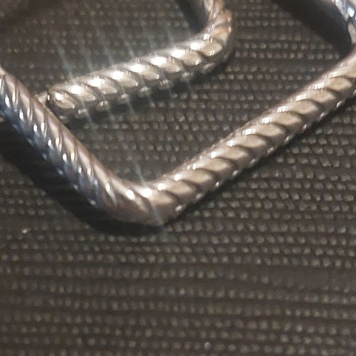 Square earrings A.L.E. silver new