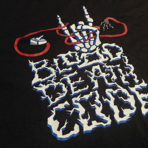 Heavy Metal Shirt Blood Death Code Hacken XL like new, black and red