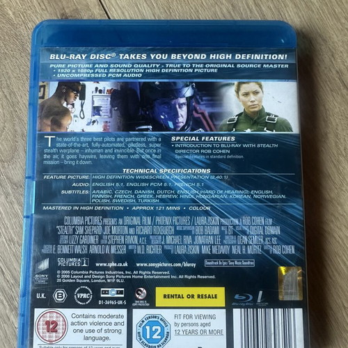 Stealth Blu-Ray used with Greek subtitles