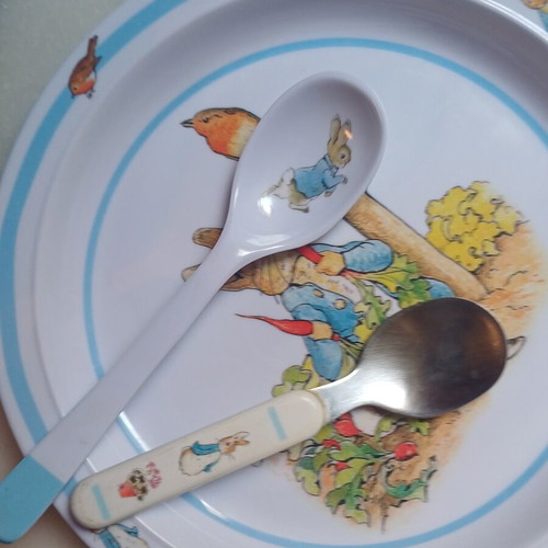 Peter Rabbit melamine children's dinner set, Petit Jour Paris