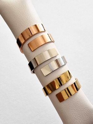 Δαχτυλίδι The Infinite Band μίνιμαλ ανοιγόμενο από ατσάλι καινούργιο