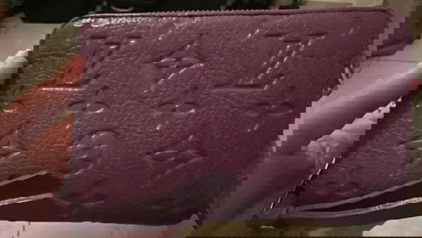 Lv purple wallet