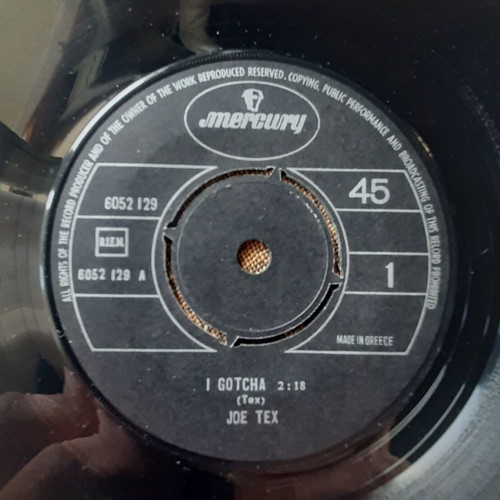 Joe Tex I Gotcha / A Mother's Prayer 7" single used, R&B / Soul