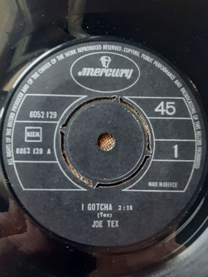 Joe Tex I Gotcha / A Mother's Prayer 7" single μεταχειρισμένο, R&B / Soul