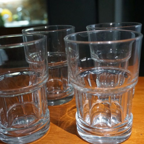 Set of 4 water glasses brand new unused