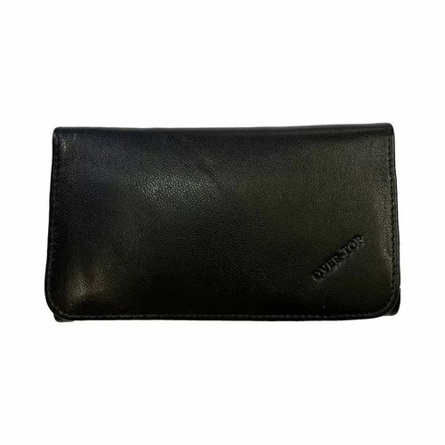 Over Top leather tobacco pouch black new
