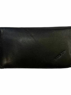 Over Top leather tobacco pouch black new