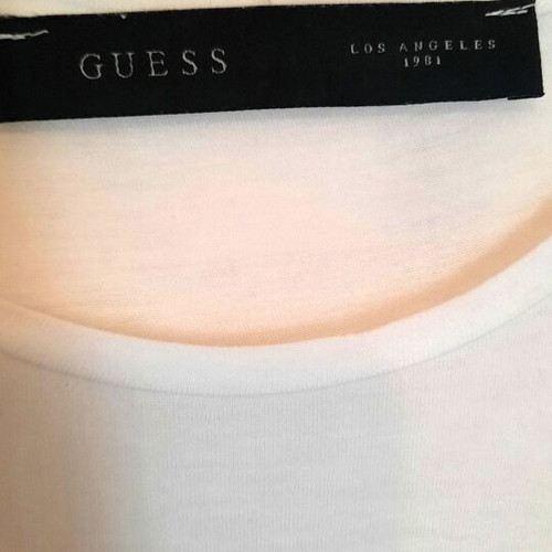 Guess Los Angeles White Sleeveless T-Shirt like new, XS