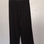 Black wide-leg pants one size, like new, 55% linen 45% viscose