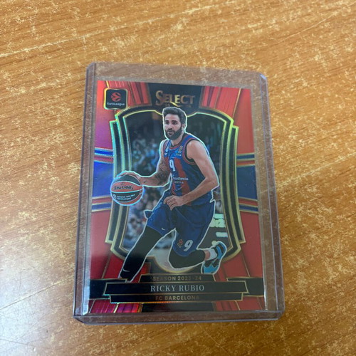 Ricky Rubio 2025-26 Panini Select EuroLeague Red /199 Premier Level card new