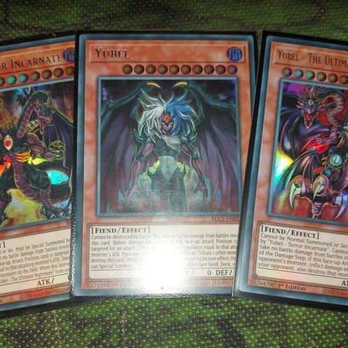 Yubel Package Ultra Rare cards like new, set of 3