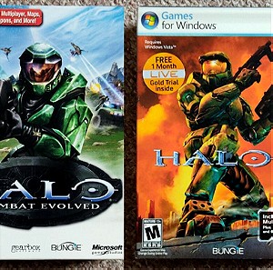 Halo (Combat Evolved) + Halo 2 (PC CD-ROM/DVD-ROM)