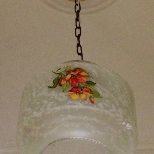 2 x Vintage luminaires crystallized glass of 70'