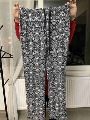 Summer pants with pattern like new, size M
