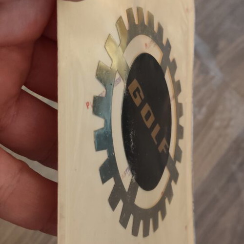 Vintage Aftermarket Golf emblem NOS, retro tuning accessory