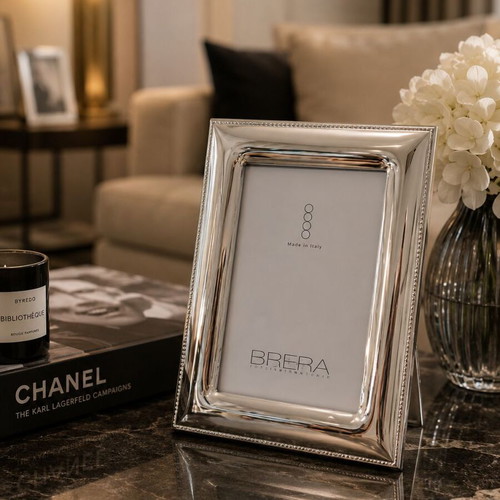 Brera Italian silver photo frame new with box