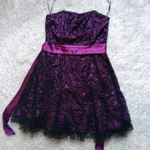 Bonprix evening dress L like new, black and purple