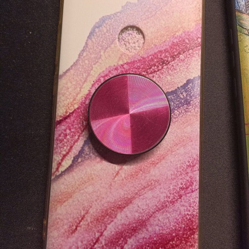 Case and pop socket for Redmi Note 5A lightly used with small cut on camera