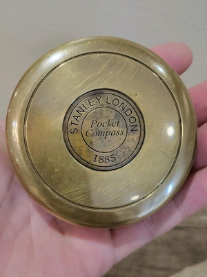 Stanley London Pocket Compass μεταχειρισμένο 1885 vintage