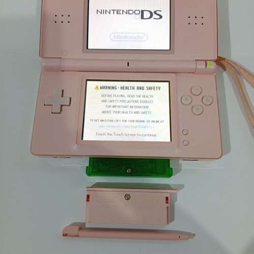 Nintendo DS Lite console with Pokemon Leafgreen game used