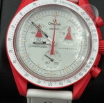 Omega Mission to Mars Watch new, men's, white and red
