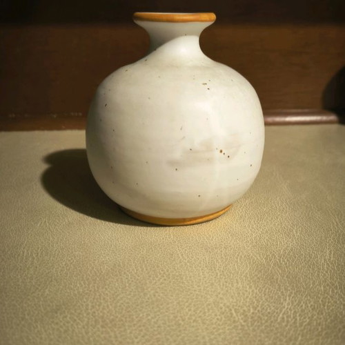 Clay vase relatively small and beautiful