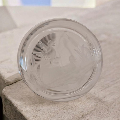 Handmade miniatures like new made of glass and silver leaf